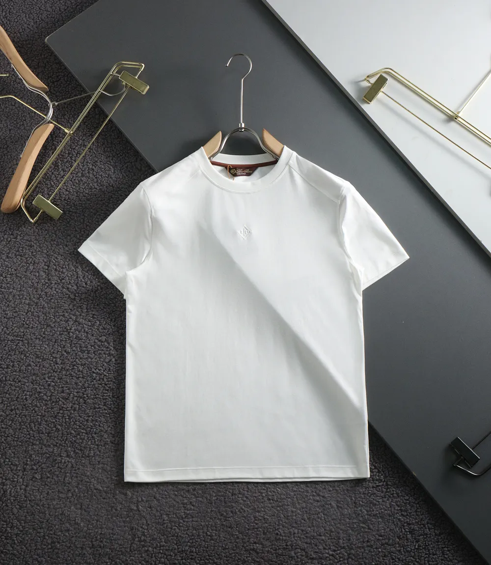 Loro Piana # Modal mercerized cotton custom-woven fabric # Simple LP concave and convex design Counter synchronization # Loose casual silhouette on the upper body, comfortable texture, super breathable, long-term washing without deformation, novel style Versatile and casual! Color: Black White Gray Orange Sizes: M-3xl
